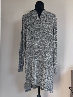 The Limited Women’s Hooded Marled Knit Sweater - Gray